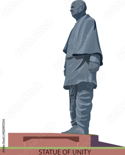 Statue Of Unity,  National Unity Day. The Iron man of India Statue.