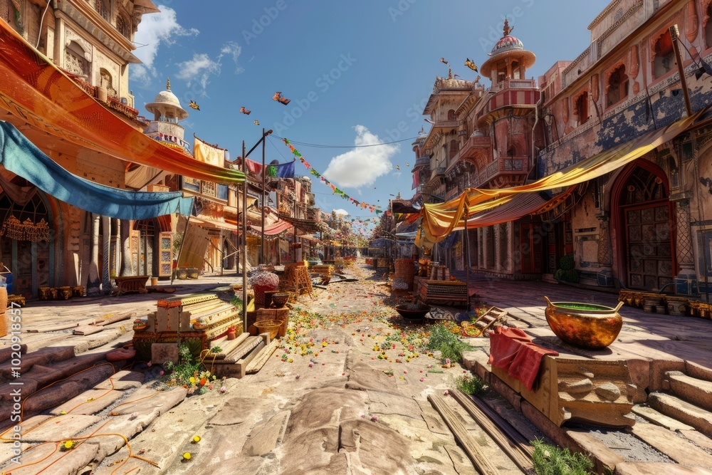 Fototapeta premium A virtual reality experience of festivals from around the world