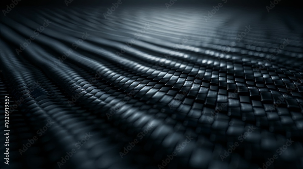 Black Woven Pattern with Subtle Light Reflection Black Woven Pattern with Subtle Light Reflection