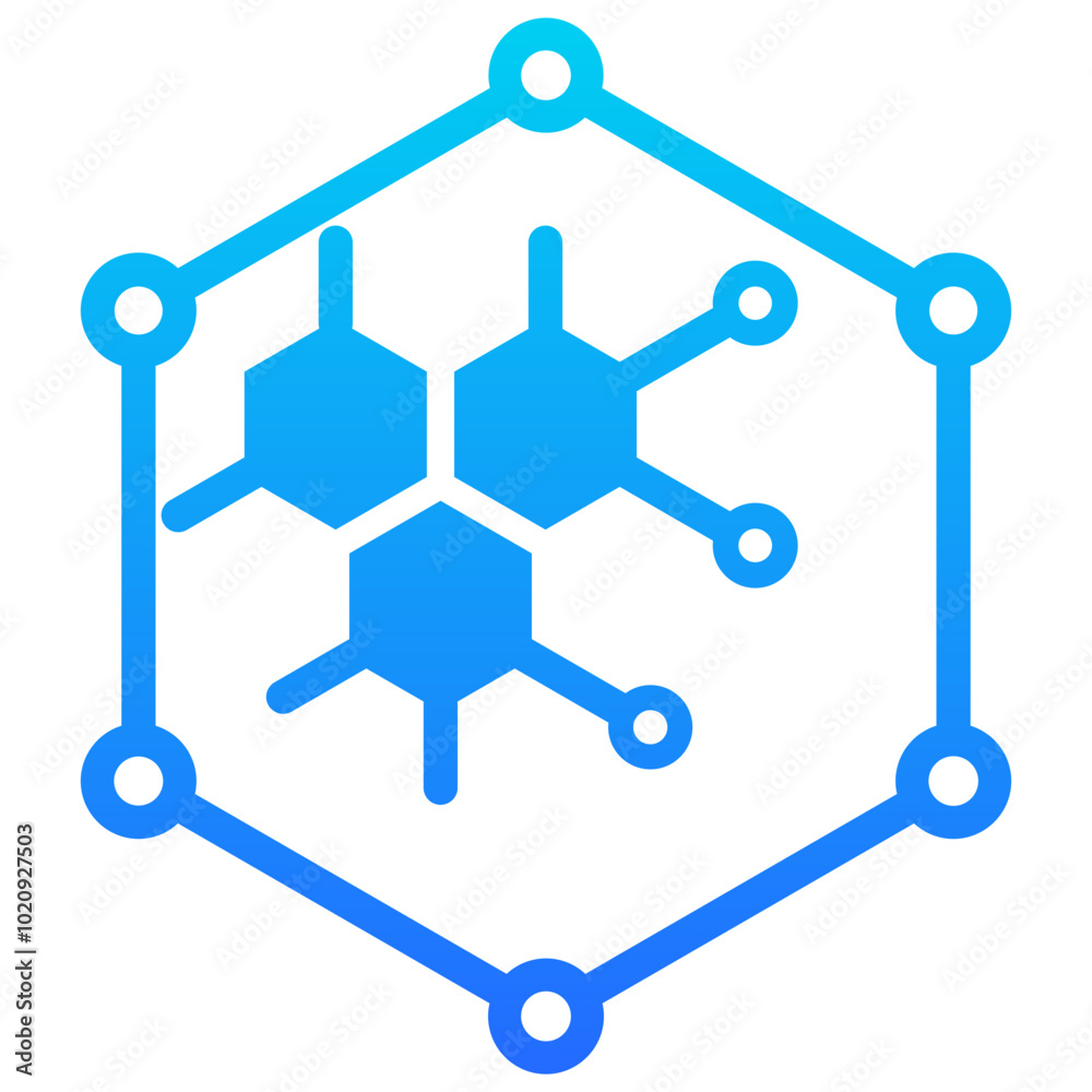 Nanotechnology Icon Nanotechnology Icon