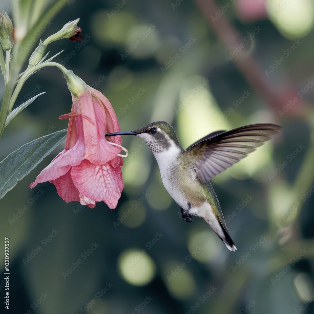 Naklejka premium humming bird
