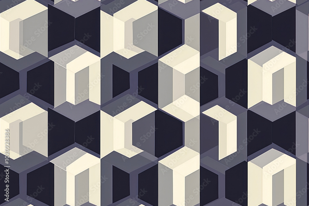 Modern stylish texture. Repeating geometric tiles with trapezoidal elements.