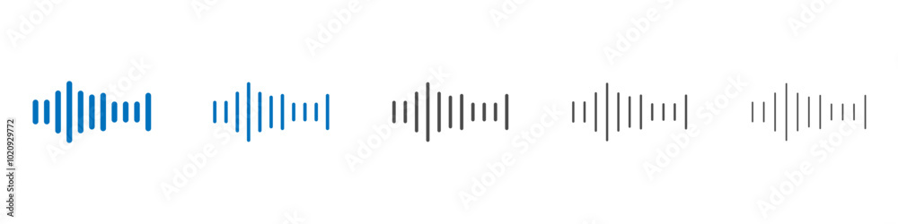 Audio icon Isolated flat vector in outline Audio icon Isolated flat vector in outline