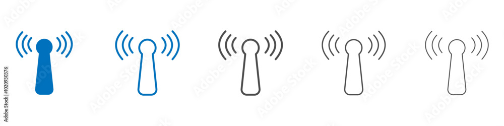 Broadcast icon Isolated flat vector in outline Broadcast icon Isolated flat vector in outline