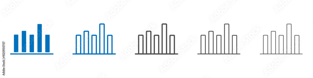 Chart icon Isolated flat vector in outline Chart icon Isolated flat vector in outline