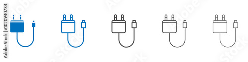 Charger icon Isolated flat vector in outline