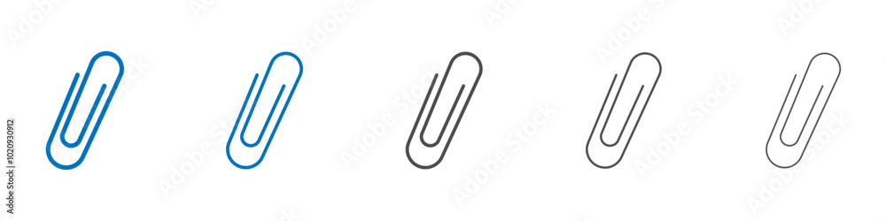Clip icon Isolated flat vector in outline Clip icon Isolated flat vector in outline
