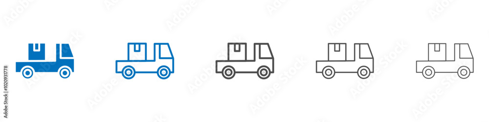 Delivery icon Isolated flat vector in outline Delivery icon Isolated flat vector in outline