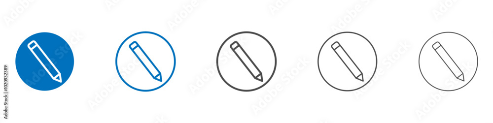Edit button icon Isolated flat vector in outline Edit button icon Isolated flat vector in outline