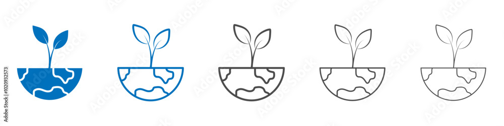 Environment icon Isolated flat vector in outline Environment icon Isolated flat vector in outline