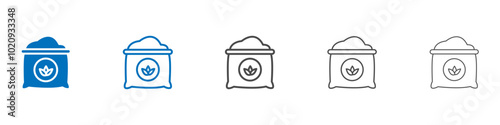 Fertilizer icon Isolated flat vector in outline