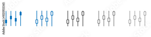 Filter Control icon Isolated flat vector in outline
