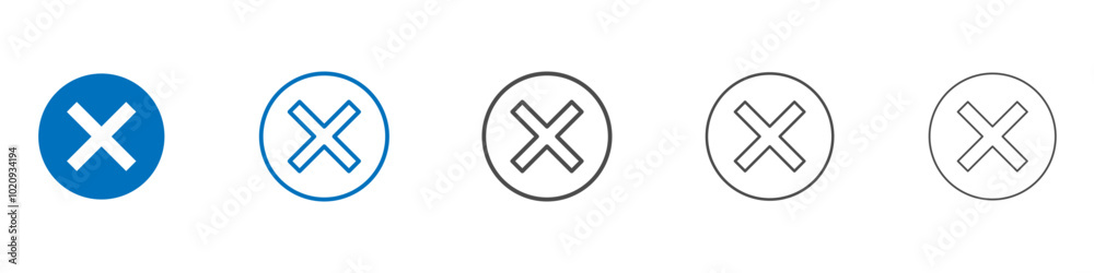 Forbidden icon Isolated flat vector in outline Forbidden icon Isolated flat vector in outline