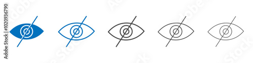 Hide icon Isolated flat vector in outline