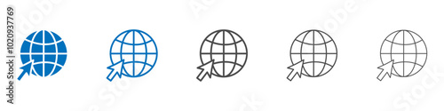 Internet icon Isolated flat vector in outline