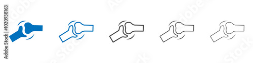 Joint icon Isolated flat vector in outline