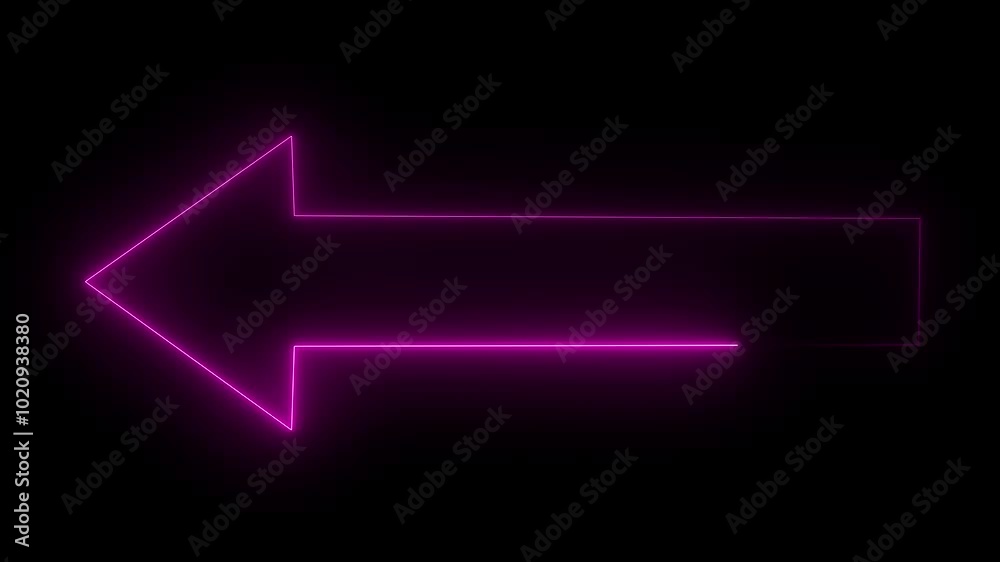 Neon left Arrows sign Loop Animation Background motion graphics Background Neon left Arrows sign Loop Animation Background motion graphics Background