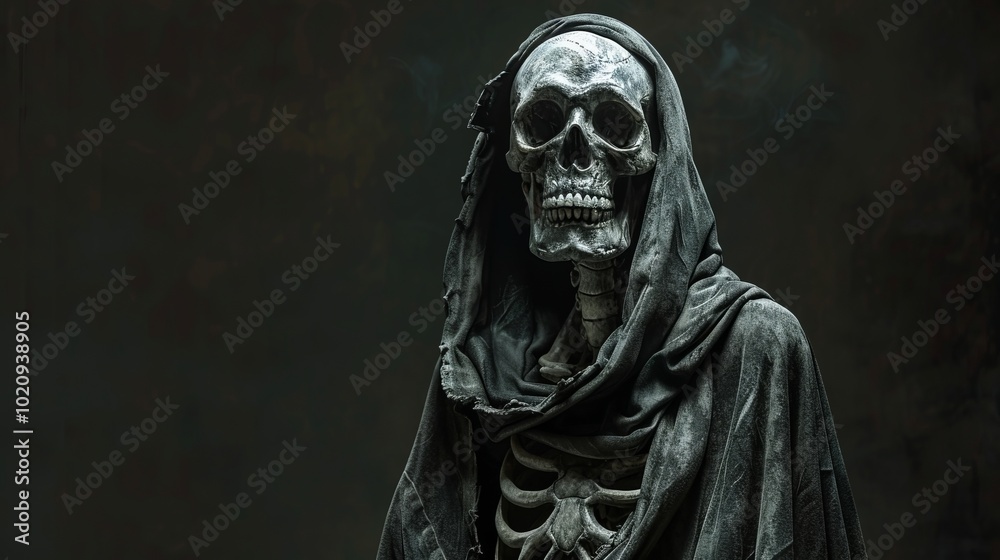skeleton in a cloak. skeleton in a cloak.