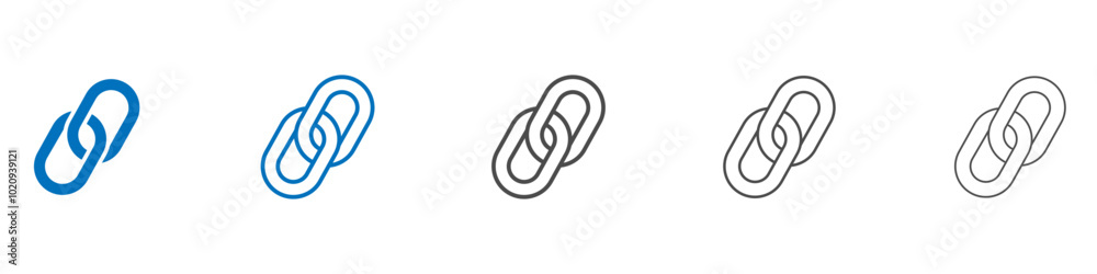 Link icon Isolated flat vector in outline Link icon Isolated flat vector in outline