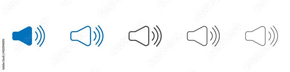 Speaker icon Isolated flat vector in outline Speaker icon Isolated flat vector in outline