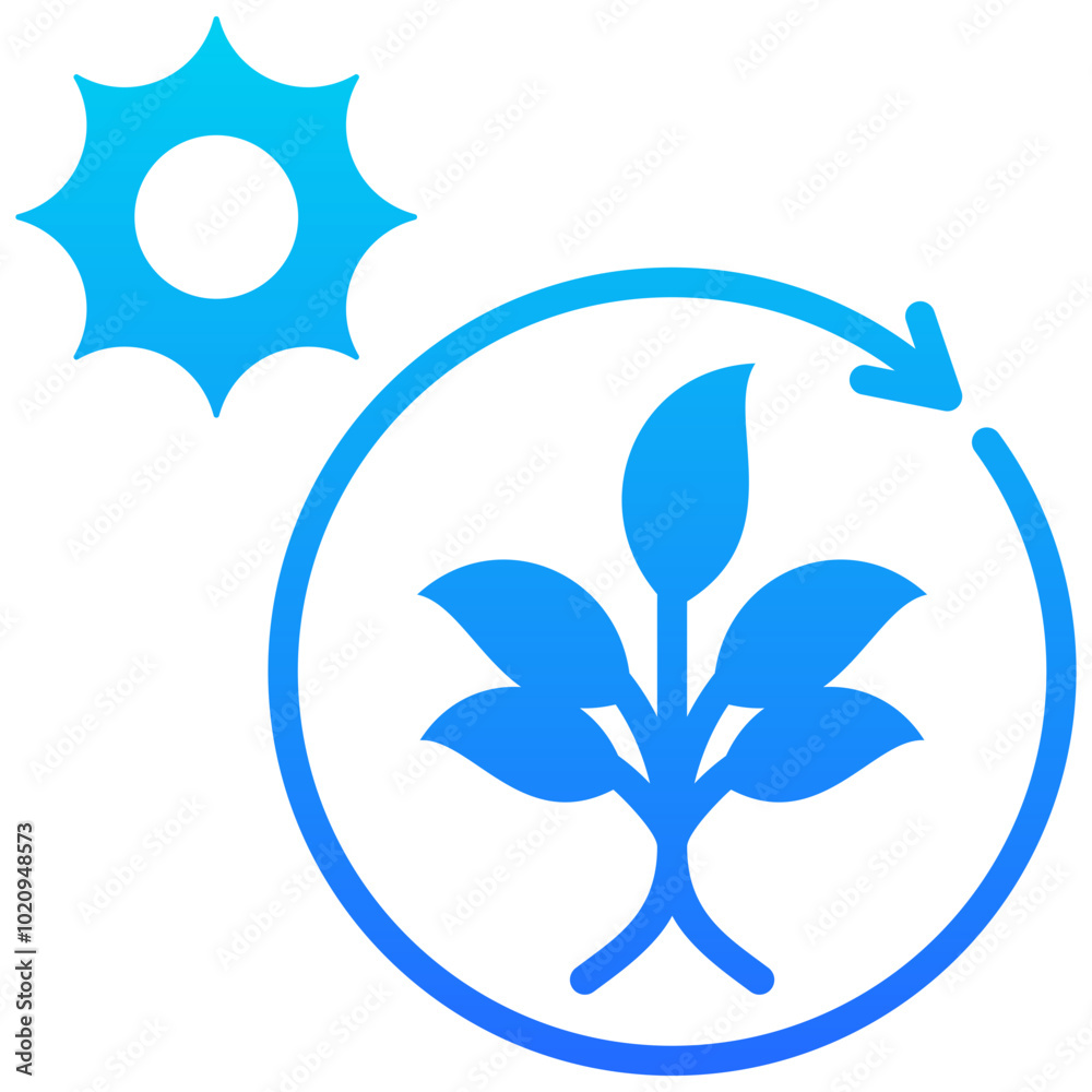 Fototapeta premium Photosynthesis Icon