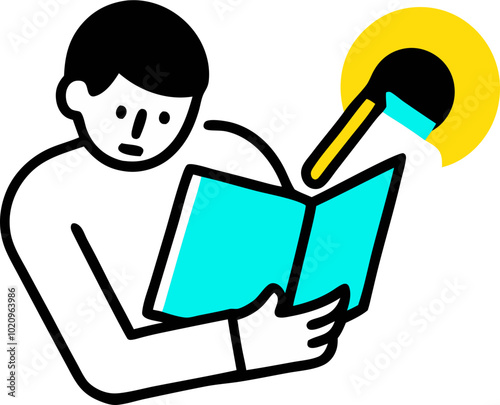 study illustration svg