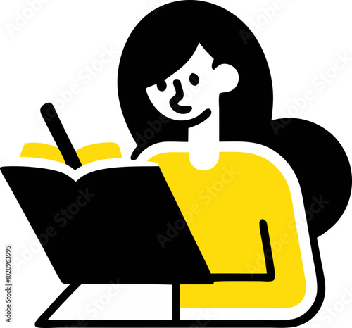 study illustration svg