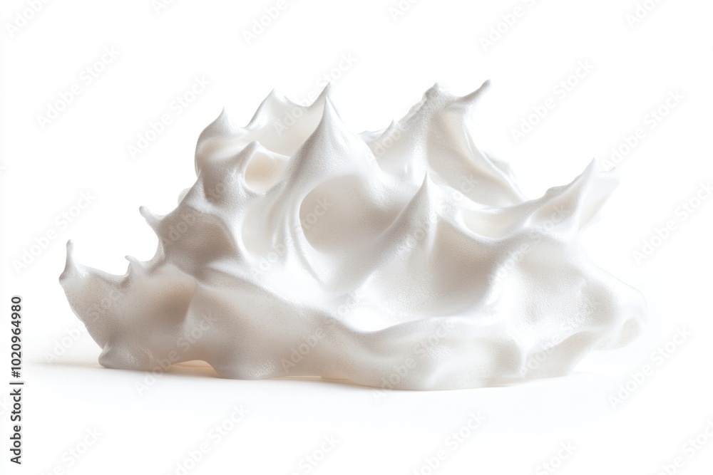 A close-up shot of a white object sitting on a table A close-up shot of a white object sitting on a table