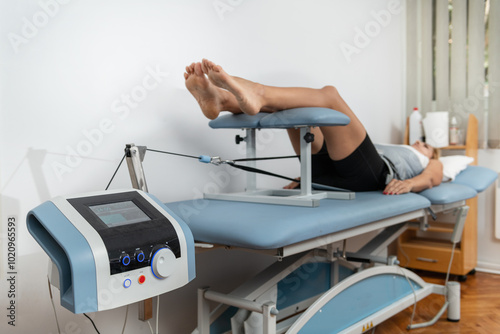 Mechanical traction is used to relieve back pain and stiffness by gently stretching the spine, reducing pressure on spinal discs, and promoting better mobility and recovery