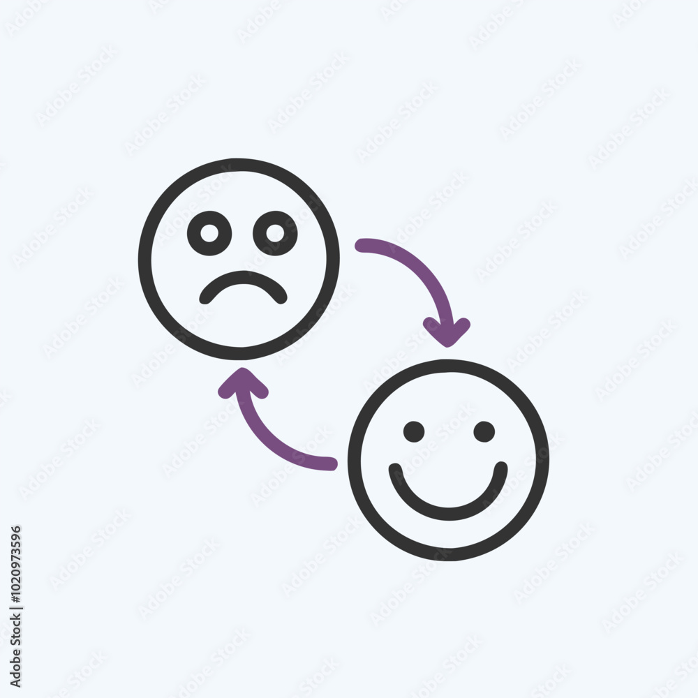 Fototapeta premium reaction icon vector art images.