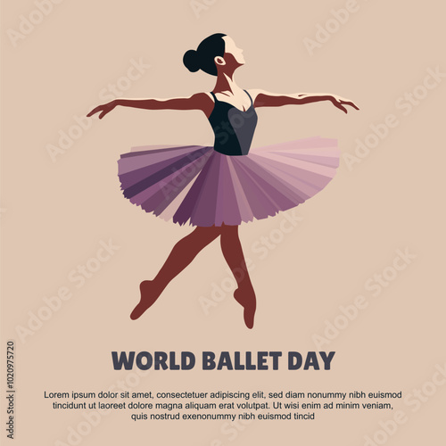 World Ballet Day background.