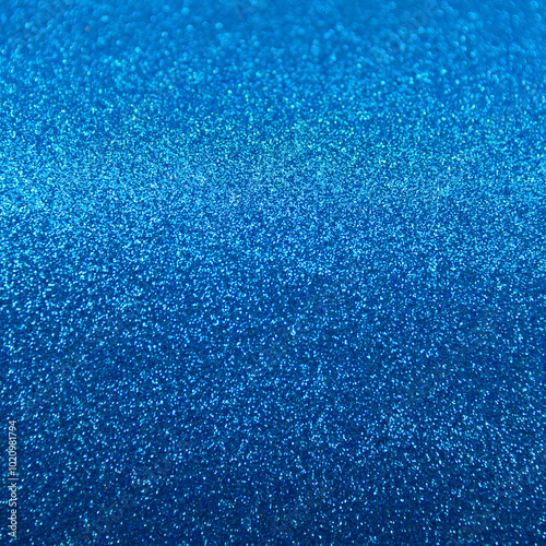 Glamorous glittering Background texture with sequins. Saturated blue color