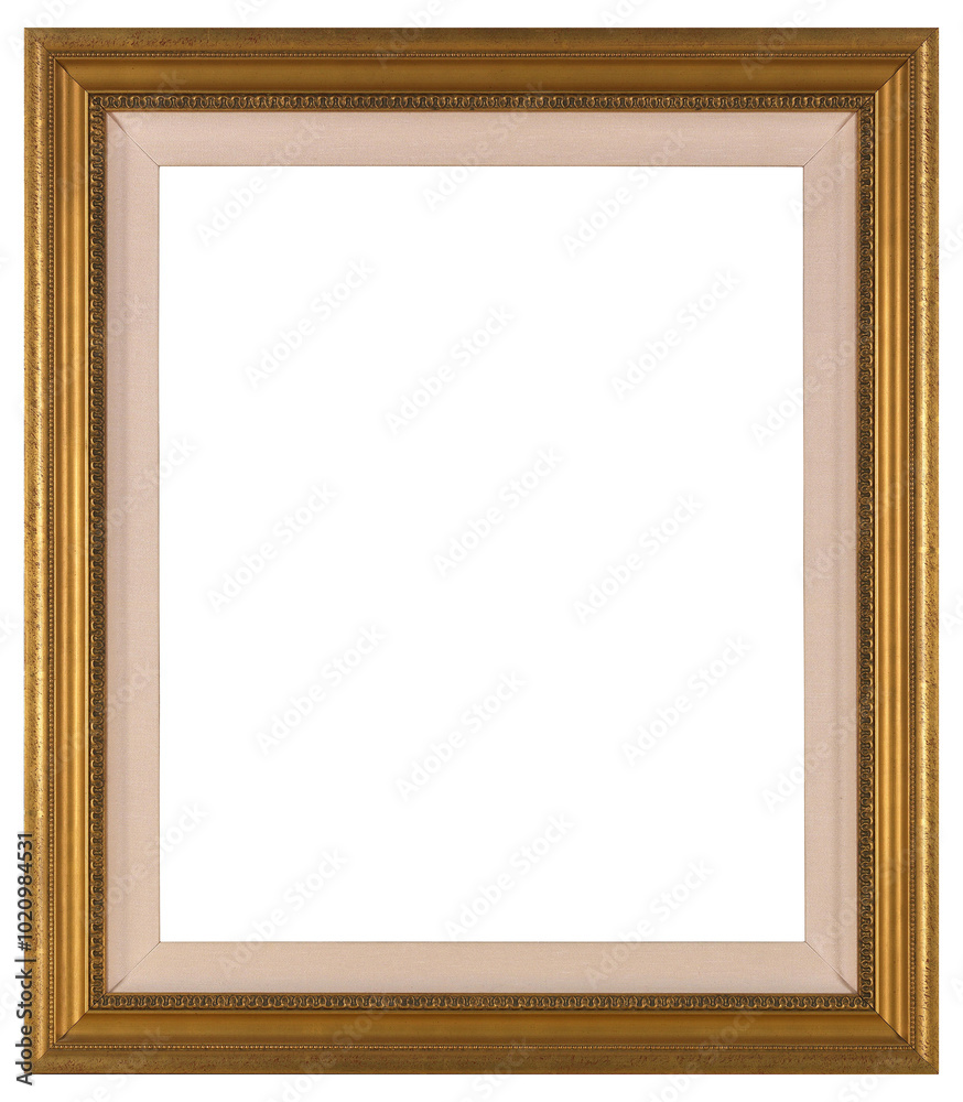 Antique picture frame on a transparent background, in PNG format. Antique picture frame on a transparent background, in PNG format.