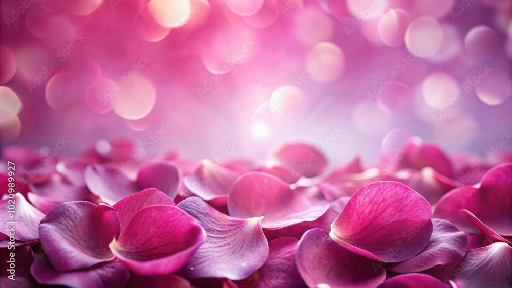 Fototapeta premium Delicate Pink Rose Petals with a Soft Bokeh Background