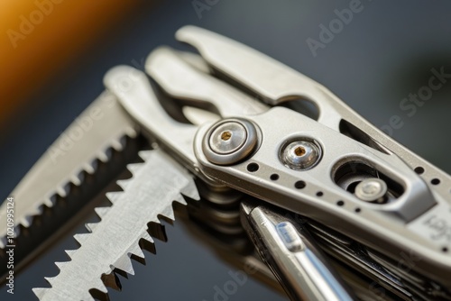 Wallpaper Mural Close-up of a Multi-Tool with a Saw Blade Torontodigital.ca