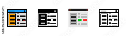 Set of Settings Icon