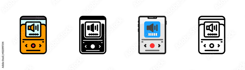 Set of Volume Icon Set of Volume Icon
