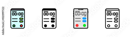 Set of Clock Icon