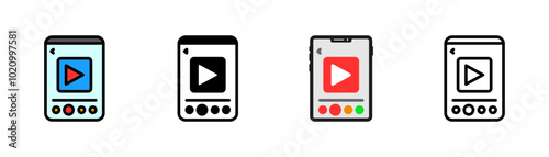 Set of Video Icon