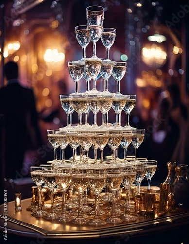 シャンパンタワー