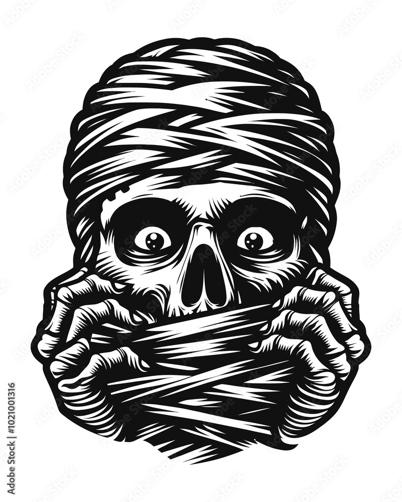 Fototapeta premium Mummy Skull