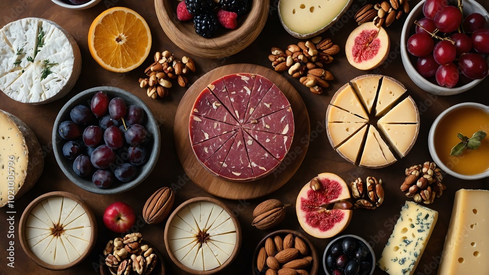 holiday charcuterie board flat lay aesthetic setup for ads background holiday charcuterie board flat lay aesthetic setup for ads background