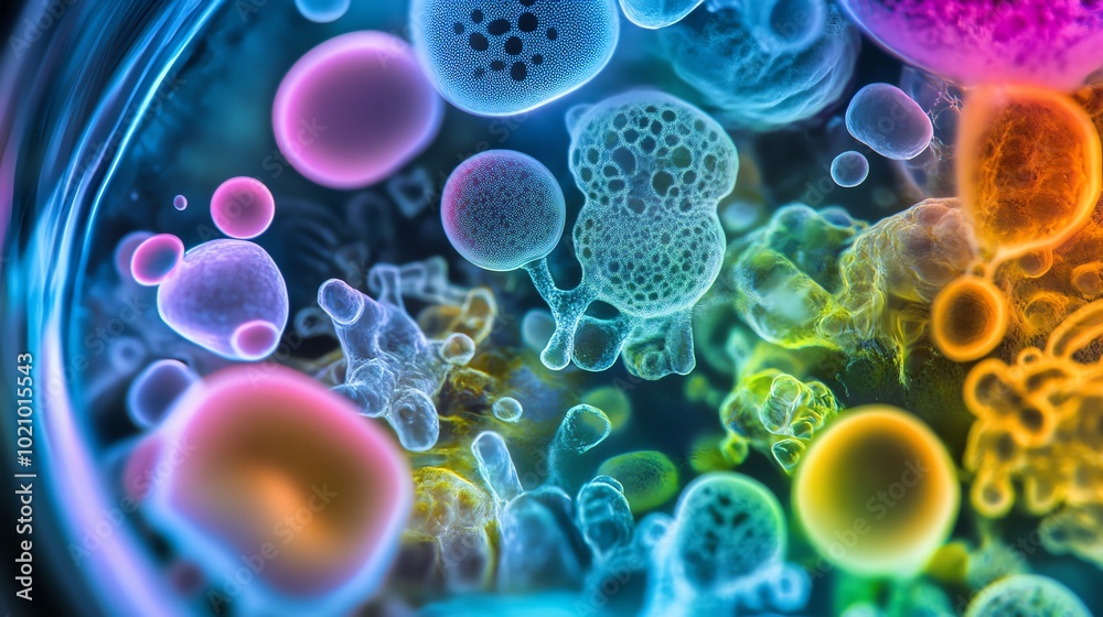 Abstract colorful bubbles with intricate patterns, a vibrant and organic composition. Abstract colorful bubbles with intricate patterns, a vibrant and organic composition.