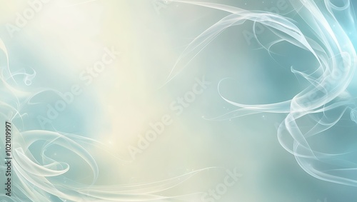 abstract blue background with smoke