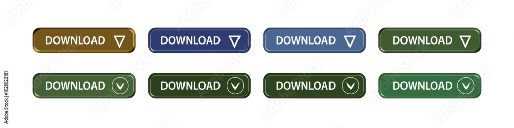 download button as vector element graphic of website or application illustration isolated on white background. set of downloads buttons for app and web graphics design download button as vector element graphic of website or application illustration isolated on white background. set of downloads buttons for app and web graphics design