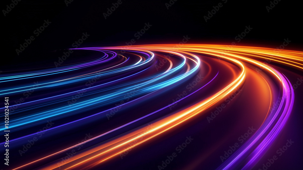 Fototapeta premium An abstract neon light effect. Neon effect. Neon light.