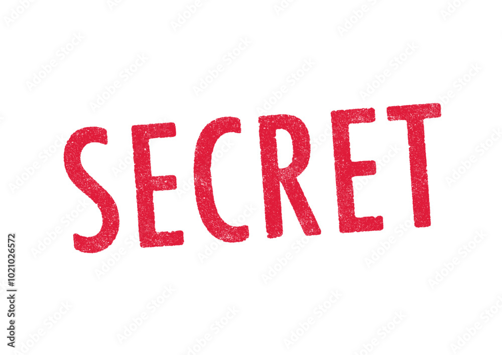 Vector illustration of the word Secret in red ink stamp Vector illustration of the word Secret in red ink stamp