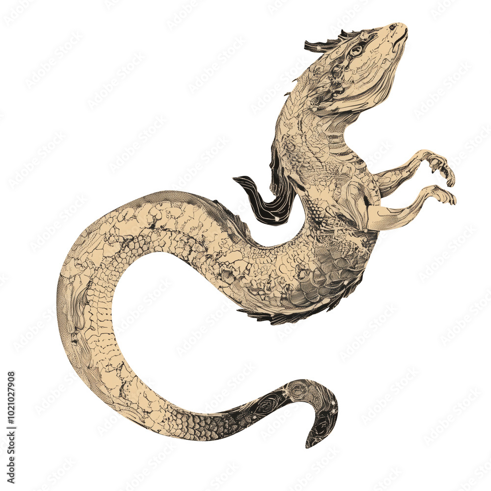 Obraz premium Vector illustration set of moon phases. Different stages of moonlight activity in vintage engraving style. Zodiac Signs. AI generated