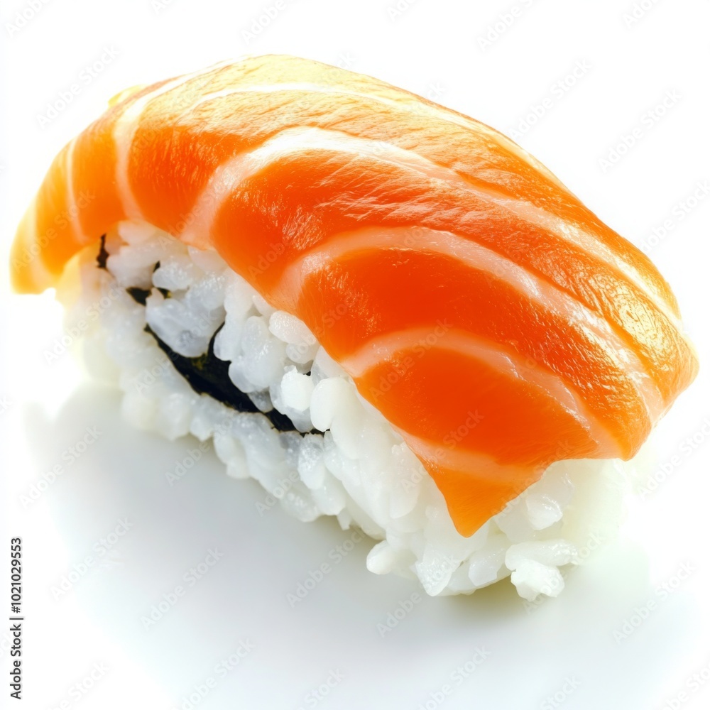 Create a high-resolution image of a single, fresh, and appetizing sushi Create a high-resolution image of a single, fresh, and appetizing sushi