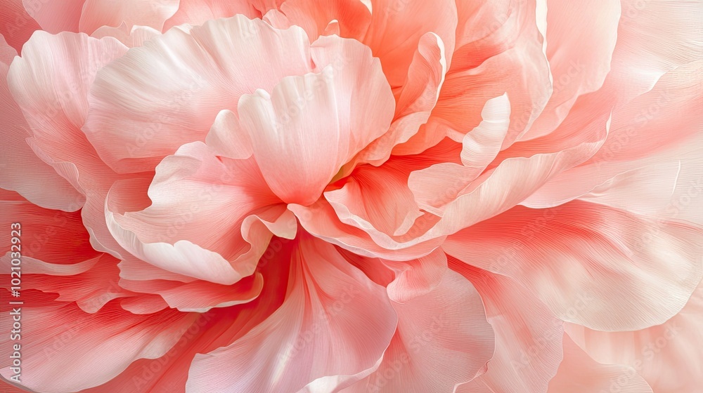 A beautiful pink peony in full bloom, with layers of soft petals creating a lush texture A beautiful pink peony in full bloom, with layers of soft petals creating a lush texture